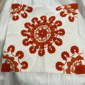 Pottery Barn Boho Tassel Embroidered Decorative Pillow Cover